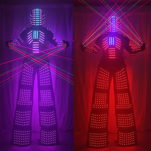 Kryoman RobotLED Dancer Costume Adult Ballroom Stilts Walker Suit avec LED Lights Robotled Stilts Clothe for Performance Wear - Product Image 2