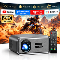 Projecteur Android DVB-T2 TV numérique 30000 lumens Full HD 1080p natif 1000 ANSI HDR10+ Mise au point automatique Projecteurs de cinéma maison