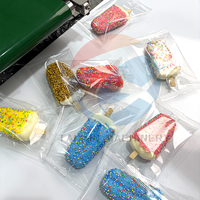 Machine d'emballage HFFS numérique en acier inoxydable de qualité alimentaire, réglable, à 3 servomoteurs, pour sachets oreillers de bâtonnets glacés