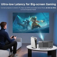 Proyector Inteligente para Videojuegos Full HD 3D, Cine en Casa, Proyector de Películas 1080P 800ANSI de Alto Lumen, Proyector Digital 4K para Teléfono 5G