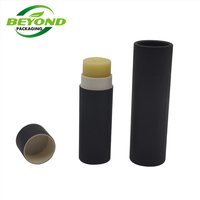 Emballage d'huile biodégradable en carton, contenants pour déodorant en stick à pousser, blanc, noir, brun, kraft, tube en papier pour baume à lèvres