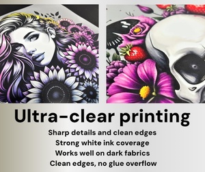 Adesivi Stampati su Pellicola DTF in PET <span class=keywords><strong>per</strong></span> Abbigliamento con Marchio Personalizzato, Disegni Termoadesivi Lavabili a Caldo <span class=keywords><strong>per</strong></span> T-Shirt - Product Image 3