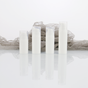 5ml <span class=keywords><strong>10ml</strong></span> 15ml nhựa trắng không có không khí chân không kem lotion bơm chai container du lịch xách tay Toner chai lọ - Product Image 1