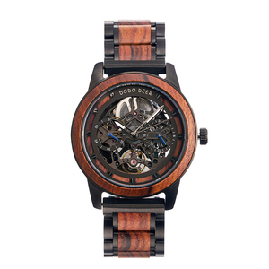 <span class=keywords><strong>Orologio</strong></span> Meccanico Scheletrato Premium <span class=keywords><strong>in</strong></span> <span class=keywords><strong>Legno</strong></span>, Segnatempo Automatico Personalizzato Fatto a Mano <span class=keywords><strong>in</strong></span> <span class=keywords><strong>Legno</strong></span> e Acciaio, <span class=keywords><strong>Orologio</strong></span> <span class=keywords><strong>da</strong></span> <span class=keywords><strong>Polso</strong></span> <span class=keywords><strong>da</strong></span> Uomo Idea Regalo - Product Image 1