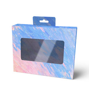 Hộp cửa sổ trong suốt có thể gập lại với móc để đóng gói bán lẻ đơn đặt hàng số lượng lớn tùy chỉnh - Product Image 4