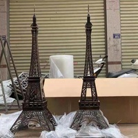 Grande tour Eiffel en fer forgé de grande taille pour la décoration de centres commerciaux et de maisons
