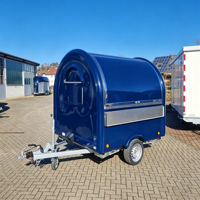 Petite camionnette alimentaire entièrement équipée, mini-remorque personnalisée pour café et crème glacée à vendre, remorque de concession alimentaire remorquable