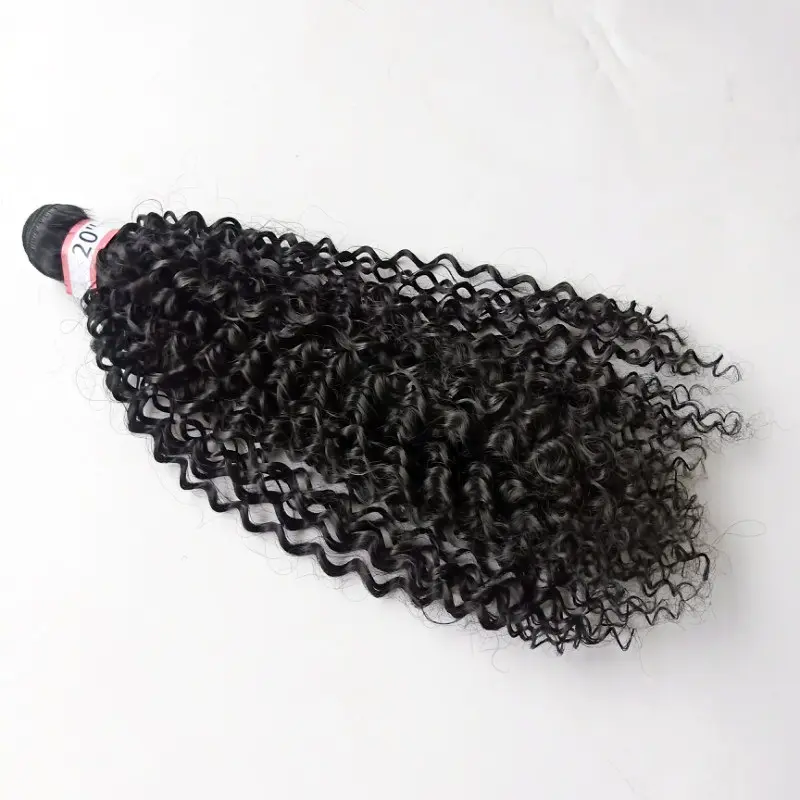 Wholesale Ladies Kinky Curly Synthetic Braided Hair Extensions 16 To 24 Inch Hair Curtain Synthetic Curly Hair Weave