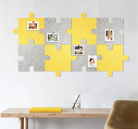 Puzzle Pin Board Puzzle Feutre Carreaux Décor À La Maison Mur Art Conception Polygone Diffuseur De Son Panneau Photo Conseil Panneaux Acoustiques