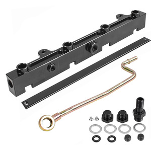 Kit de Riel de Combustible para Honda Civic RSX Si K20 K24 2.0L 2.4L, Válvula de Refuerzo de Combustible de Aleación de Aluminio con Manómetro y Mangueras - Product Image 3