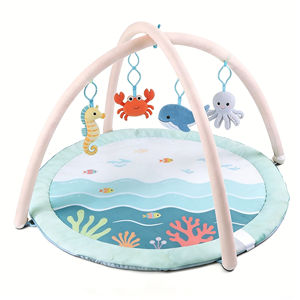 ของเล่นแขวนแบบมัลติฟังก์ชั่นสำหรับเด็กทารก ลายสัตว์ทะเล 3 มิติ พร้อมแผ่นรองเล่นนุ่มๆ สำหรับกิจกรรมยิม - Product Image 4