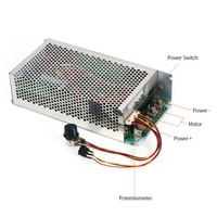 Contrôleur de vitesse de moteur DC programmable DC10V-50V 5000W 200A, régulateur réglable PWM, contrôle réversible