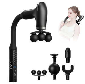 Pistola de Masaje Eléctrica de Cuerpo Completo <span class=keywords><strong>2026</strong></span>, Masajeador de Percusión Manual con Mango Extendido, 5 Cabezales, 9 Modos, Recargable para Hombros - Product Image 4