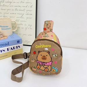 MG 2025 Sac de poitrine imperméable pour enfants Mignon Kapibala Sac à bandoulière décontracté avec fermeture à glissière Petit porte-monnaie pour garçons filles - Product Image 5