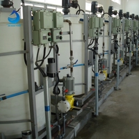 Système de dosage de produits chimiques en réservoir en plastique PE pour les stations d'épuration des eaux usées MBBR/MBR avec biofiltre de traitement des eaux usées