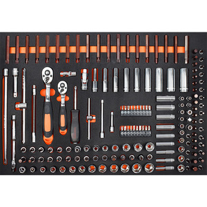 Chariot à outils mobile Avebor, 3 tiroirs, boîte à outils en tôle pour usage en atelier - Product Image 3