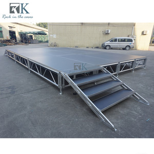 Variable Height Aluminum Modular <b>Stage</b> <b>Platform</b> Assembly <b>Stage</b> with Stairs - Product Image 2
