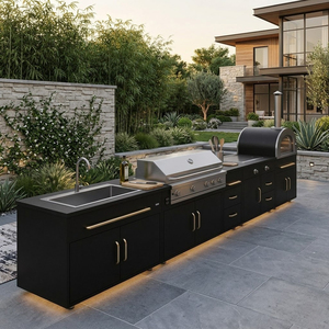 Mobile da <span class=keywords><strong>Cucina</strong></span> per Esterni <span class=keywords><strong>in</strong></span> Acciaio Inossidabile, Fresco al Tatto, Riciclabile, Durevole e Robusto - Product Image 1