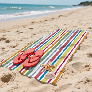 Serviette de plage personnalisée en gros, serviette de plage de luxe pour la plage, serviettes de plage avec logo, serviette de plage à impression personnalisée, motif floral - Product Image 3