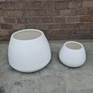 Set di <span class=keywords><strong>Vasi</strong></span> Rotondi <span class=keywords><strong>in</strong></span> <span class=keywords><strong>Cemento</strong></span> per Esterni, Decorazione da Giardino, Uso su Pavimento e Scrivania, Vendita Calda di Fabbrica - Product Image 3