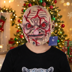 Masque de docteur de la peste pour homme âgé, masque de fête en latex intégral avec un design drôle et effrayant pour Halloween - Product Image 4