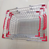 Cesta de Compras de Gran Capacidad en Stock, Cesta de Metal para Almacenamiento de Productos Cosméticos, Dulces, Botellas y Comestibles