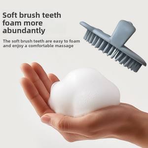 Herramienta de Silicona para Eliminar el Cabello de los Niños, Peine Ligero de Forma Ovalada para Lavar el Cabello, Cepillo para Lavar el Cabello de Bebés - Product Image 2