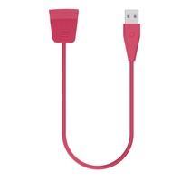 Câble de charge rapide USB QC3.0 de 100 cm pour montre connectée Alta HR avec adaptateur de station d'accueil à bouton de réinitialisation (matériau ABS/PC)