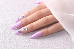 Autocollants pour ongles TSZS Manicure 9 motifs 3D papillons colorés en plastique Marimekko - Product Image 4