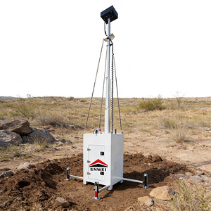 Caméra de surveillance portable 24h/24 et 7j/7, tour de vidéosurveillance mobile cubique pour la surveillance des zones éloignées - Product Image 1