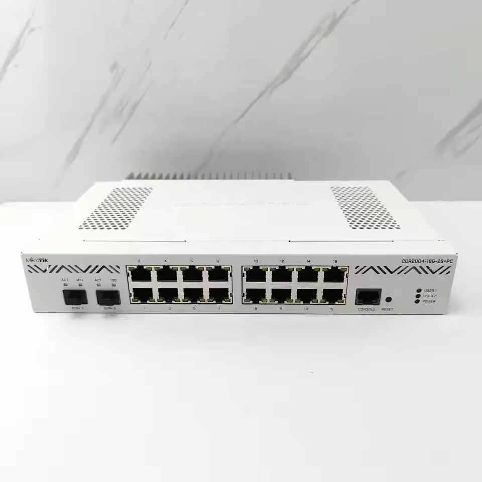 Mikrotik CCR2004-16G-2S+PC - Smart Router with 16 Gigabit Ports