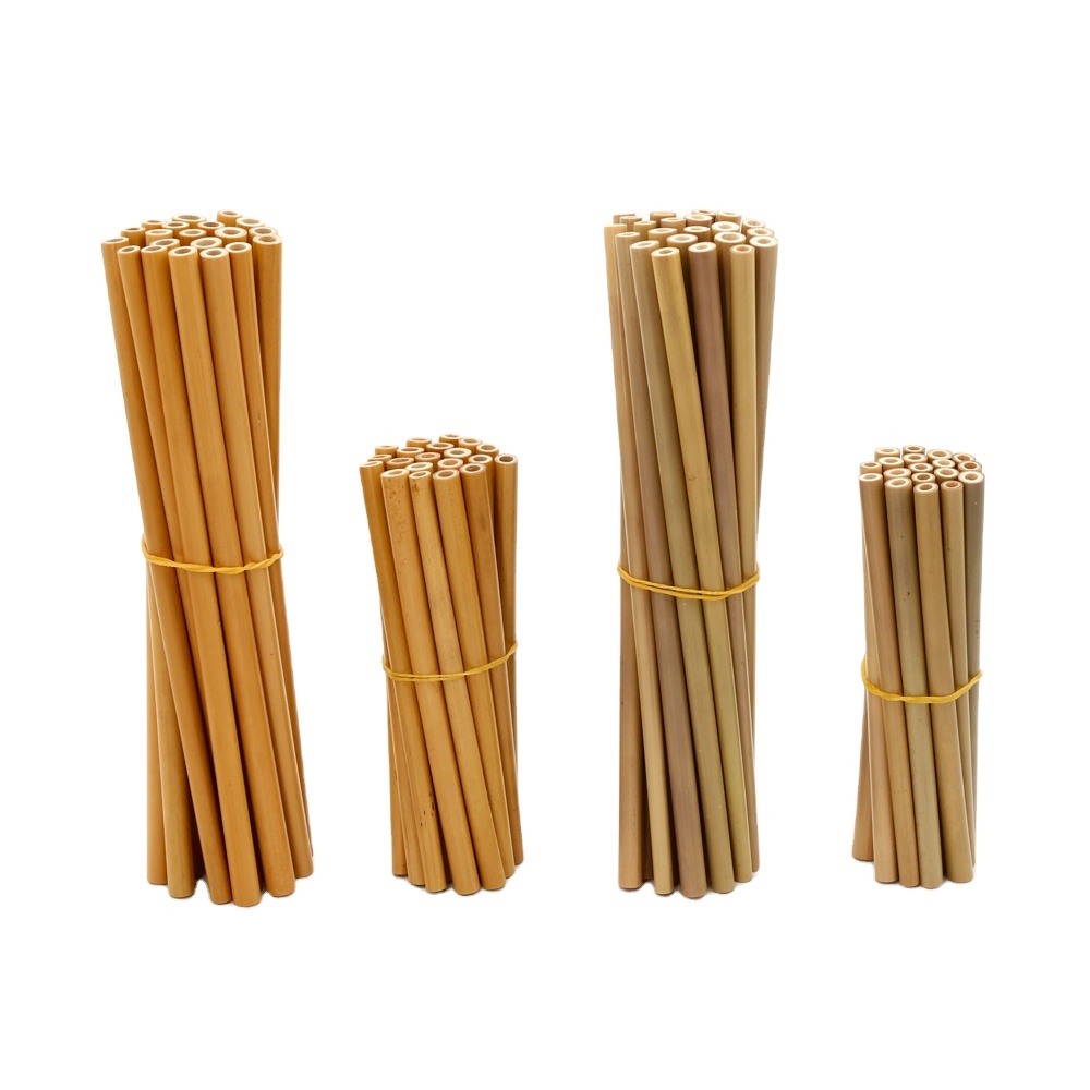 Eco Friendly Lifestyle Biodegradable 20CM Bamboo Drinking Straws