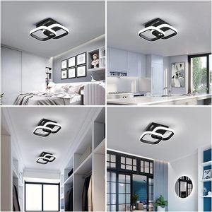 <strong>Best</strong> Seller Modern LED <strong>Ceiling</strong> <strong>Light</strong> Black Flush Mount <strong>Small</strong> Lamp for Stair Corridor Hallway Entrance Cloakroom Home Decoration - Product Image 5
