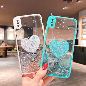 <span class=keywords><strong>Coque</strong></span> de téléphone portable en acrylique de couleur unie avec support en forme de cœur pour Iphone 11 Pro <span class=keywords><strong>Huawei</strong></span> <span class=keywords><strong>P30</strong></span> - Product Image 5