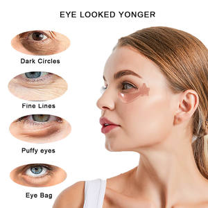 Private Label Aloe Vera Calmante Vitamina C Clareamento Colágeno Hidrogel Eye Brightener Patch Mask - Product Image 2