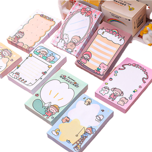 Bloc-notes créatif autocollant, papier à notes, fournitures scolaires mignonnes de dessin animé - Product Image 1