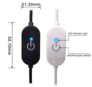 Cable USB de PVC con Interruptor, Macho a Hembra, para Lámpara de Escritorio LED Blanco Frío con <span class=keywords><strong>Atenuador</strong></span> en el Cable USB - Product Image 1