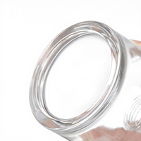 Flacon diffuseur de roseaux d'aromathérapie en verre de luxe 50ml de forme carrée ou ronde avec bouchon à vis pour usage parfumé