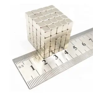 Personalizado Rare Earth Neodymium Block Magnet N52 Forte Bloco Cubo Magnético