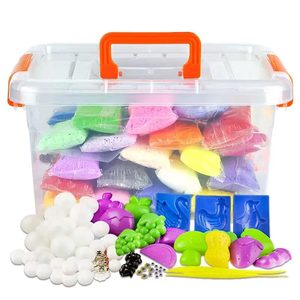 12 colores para Magic Mud DIY Slime Kit juguete educativo alivio del estrés espuma arcilla con 6 herramientas modelo arcilla súper ligera - Product Image 1