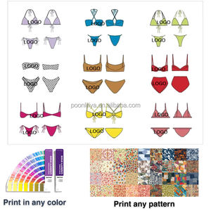 Hot Sport New Fashion Rücken freie Schleuder Sexy Sheer Transparent Mesh Wet UV Indische Junge Mädchen Plus Size Bikini Bademode Print - Product Image 6