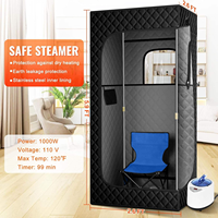 Kit de Sauna Portátil Negra para Pérdida de Peso, Sauna de Vapor Personal Moderna con Silla