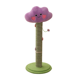 Rascador para Gatos Cloud Cat, Vertical, de Sisal, Diseño de Dibujos Animados, Resistente - Product Image 3
