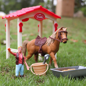 Caballo al galope simulado para niños, modelo <span class=keywords><strong>de</strong></span> Animal, figurita <span class=keywords><strong>de</strong></span> juguete, Escena <span class=keywords><strong>de</strong></span> lavado <span class=keywords><strong>de</strong></span> <span class=keywords><strong>caballos</strong></span>, juego <span class=keywords><strong>de</strong></span> mesa <span class=keywords><strong>de</strong></span> arena, decoración - Product Image 3