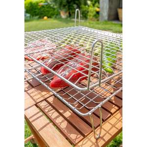 GRIL DOUBLE 27x37 cm avec FILET ROND Accessoires d'intérieur - Product Image 2