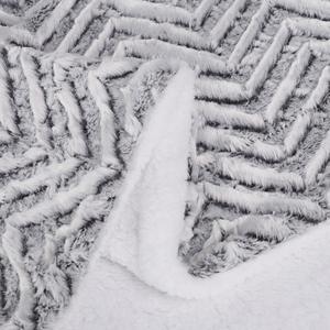 Manta de forro polar para invierno, manta gruesa personalizada de Sherpa, Coral 3D - Product Image 4