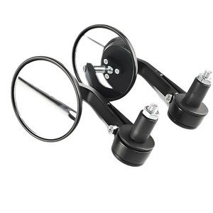 Espejo Retrovisor Universal para Motocicleta Qiangye, Espejo Redondo Negro para Manillar, Protección de Seguridad para Vehículos Eléctricos - Product Image 4