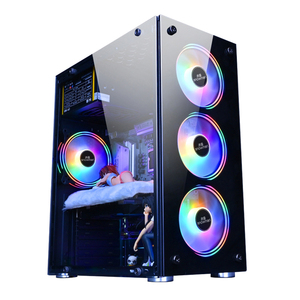 SNOWMAN Nouveau style <span class=keywords><strong>pc</strong></span> armoire Top <span class=keywords><strong>alimentation</strong></span> gaming ATX mid tower <span class=keywords><strong>gamer</strong></span> boîtier d'ordinateur avec ventilateur RVB boîtiers d'ordinateur de jeu - Product Image 1