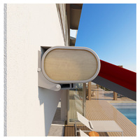 Auvent en cassette avec télécommande Voile en polyester Cadre en alliage d'aluminium Protection anti-UV pour les restaurants
