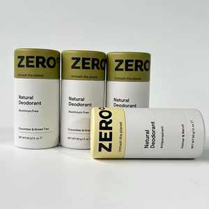 Mini baume à lèvres écologique de 5g, tube push-up, conteneur de déodorant en carton kraft robuste, emballage en papier recyclable résistant à l'huile - Product Image 1